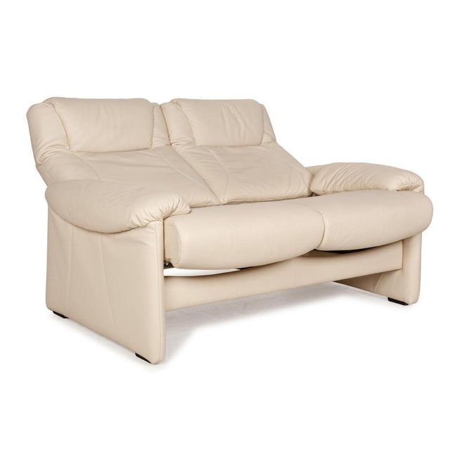 Leather Two-Seater Cream Sofa from Willi Schillig For Sale - Image 5 of 15