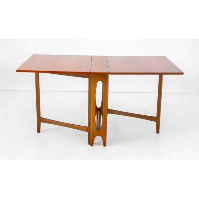 Bendt Winge Mid-Century Modern Drop Leaf Table For Sale - Image 9 of 11