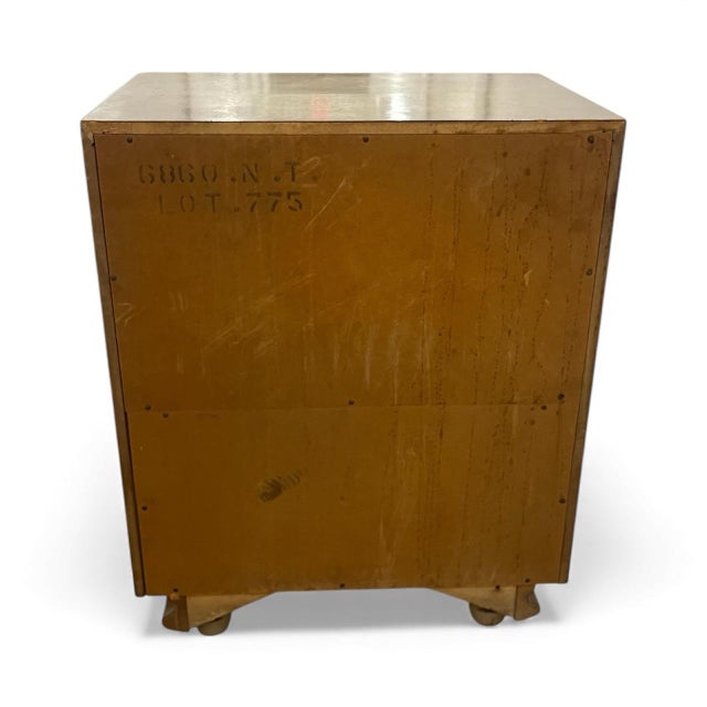 Mid-Century Modern MCM Chevron Dresser With Nightstand - American of Martinsville For Sale - Image 11 of 12