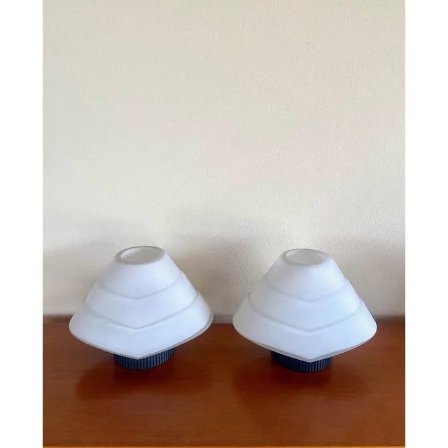 Metal Glass and Metal Lamps, 1980, Set of 2 For Sale - Image 7 of 12