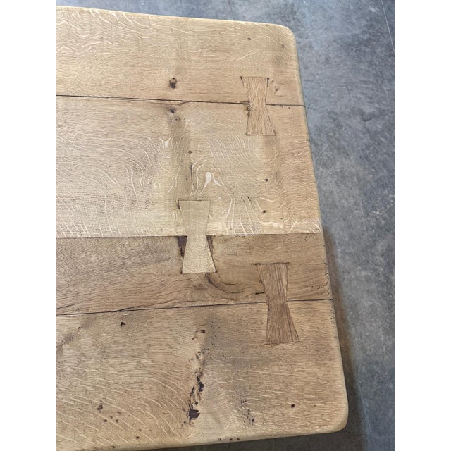 Large French Oak Farmhouse Dining Table, 1920 For Sale - Image 16 of 18