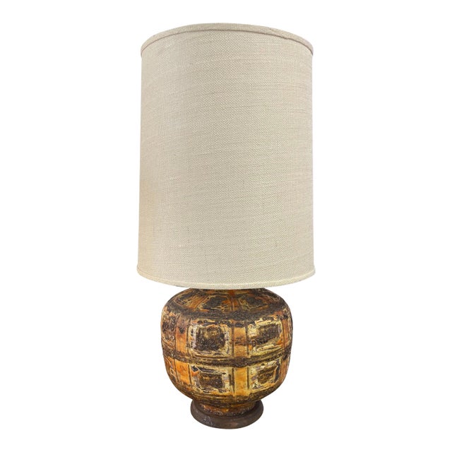 1960s Ceramic Volcanic Lava Lamp For Sale