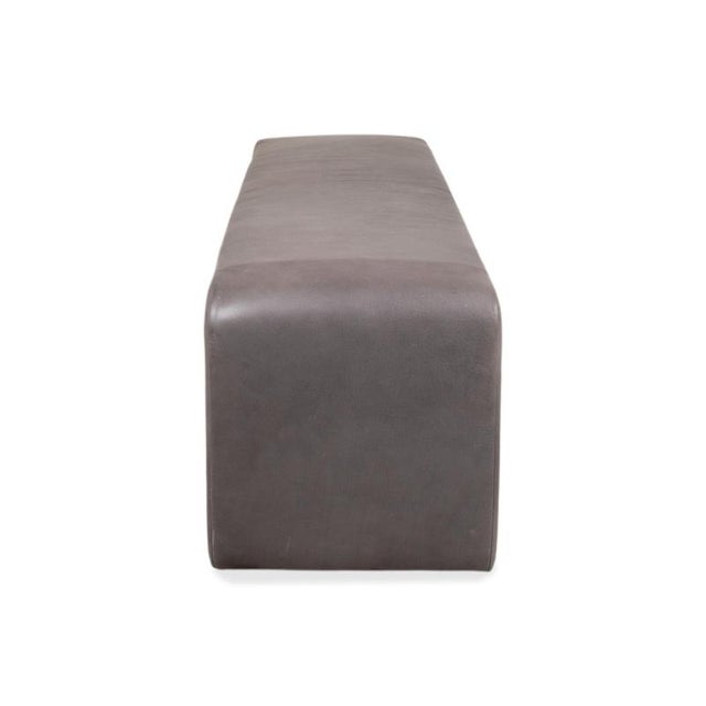 Grey Leather Bench from Koinor For Sale - Image 10 of 13