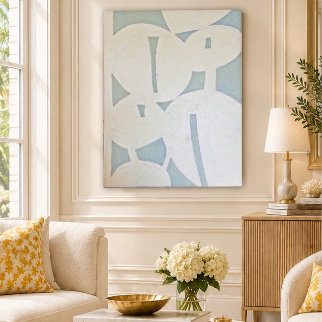 Abstract Original Large Abstract Painting, Textured Oil Sticks on Canvas, 30" X 40" by Tatiana Duperault For Sale - Image 3 of 5