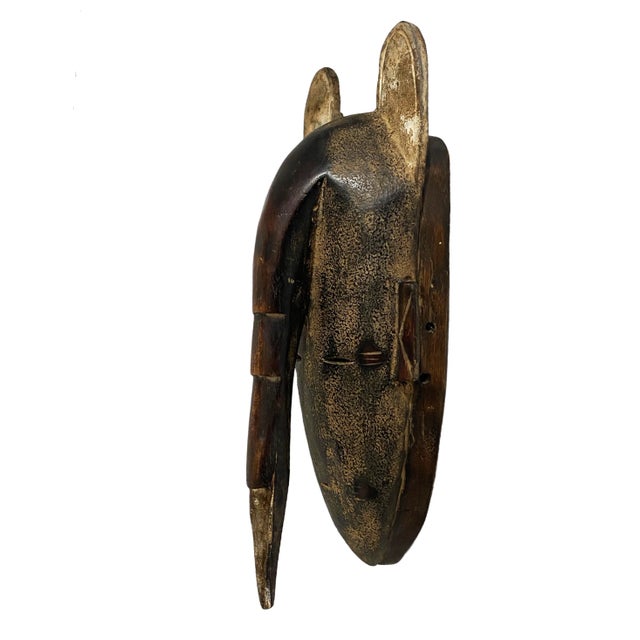 1980s 1980s African Baule Portrait Mask For Sale - Image 5 of 7