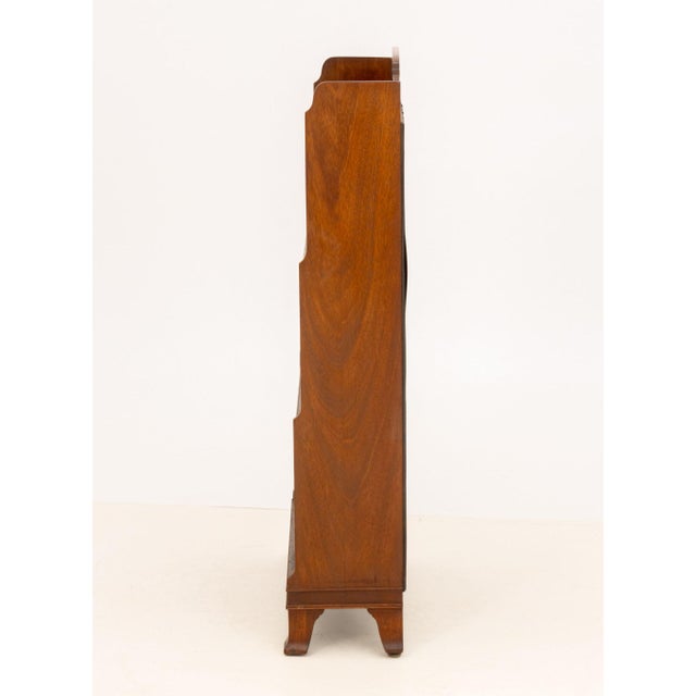 Early 20th Century Arts and Crafts Walnut Open Bookcase For Sale - Image 5 of 9