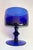 Mid 20th Century Mid-Century Modern Cobalt Blue Sculptural Stemmed Goblet Glasses, Set of 5 For Sale - Image 5 of 7