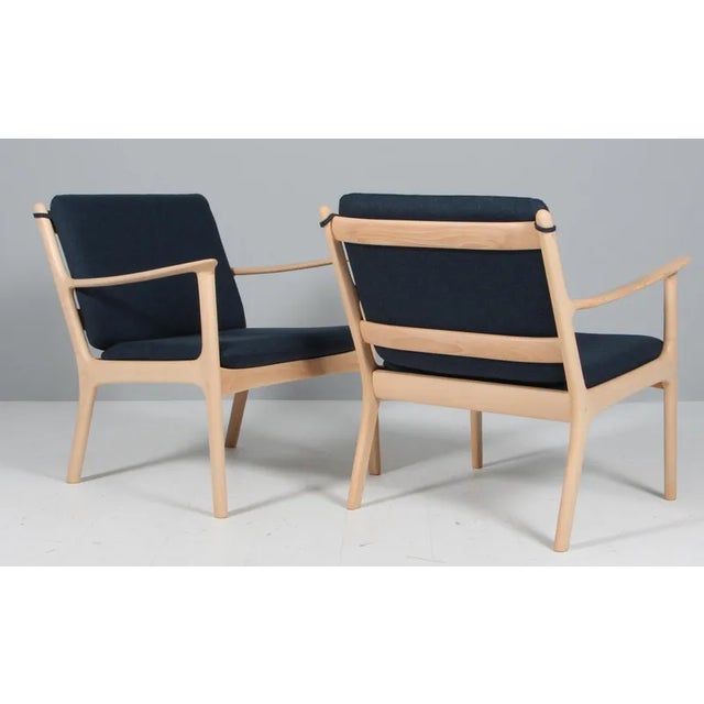 Beech Lounge Chair Model Pj112 attributed to Ole Wanscher, 1960s For Sale - Image 6 of 7