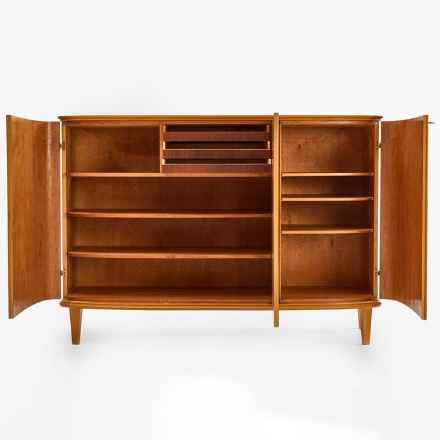 Swedish Grace Curved Cabinet, 1930s For Sale - Image 4 of 9