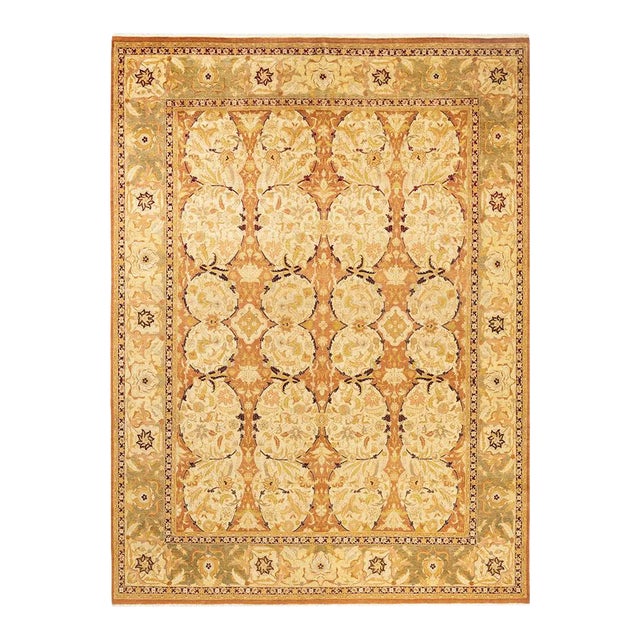Mogul Collection Hand-Knotted Area Rug - Brown 7' 10" x 10' 6" For Sale