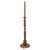 Gold Antique Oak Standard Floor Lamp with Round Base, 1910 For Sale - Image 8 of 8