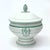 French Early 20th Century Vintage White and Green Soup Tureen For Sale - Image 3 of 10