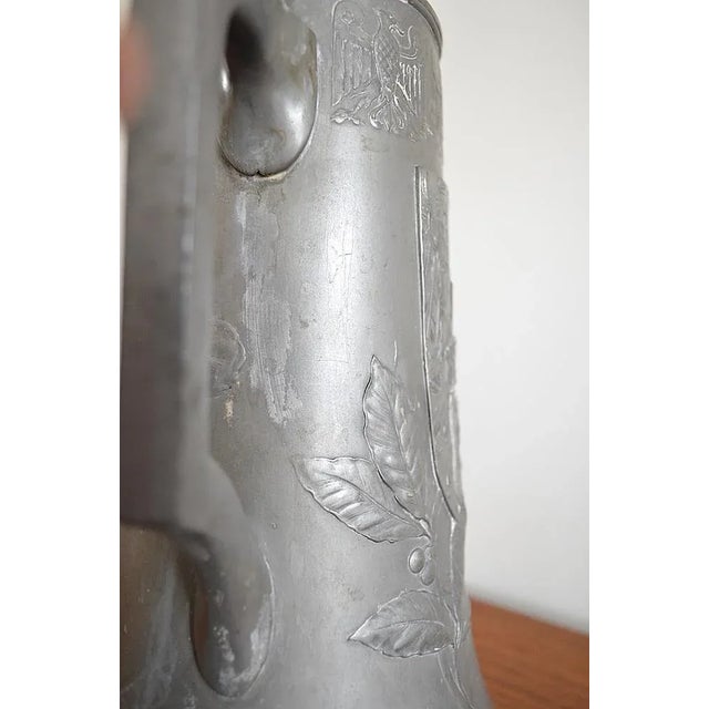Pewter Ceremonial Jug with Berlin Coat of Arms from Kayser, 1900s For Sale - Image 11 of 14