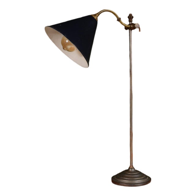 Antique French Adjustable Rise and Fall Desk Lamp, 1910 For Sale