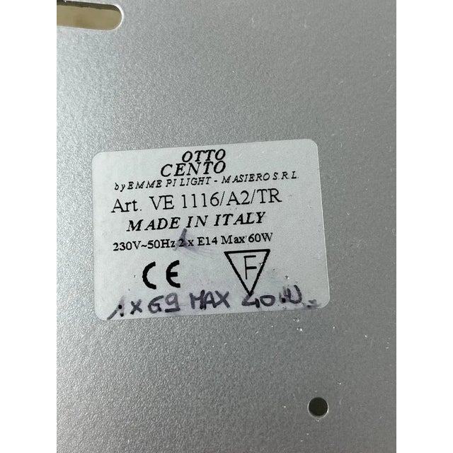 Murano Glass Wall Lights, Italy, 1990s, Set of 4 For Sale - Image 8 of 11