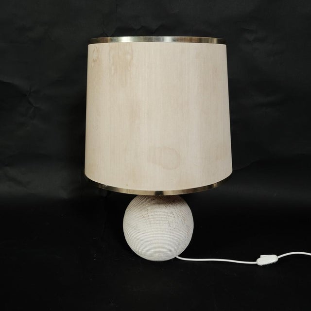 Postmodern Travertine Table Lamp from Vasco Fontana Studio, 1970s For Sale - Image 3 of 14