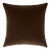 Cotton Velvet Pillow - Espresso For Sale