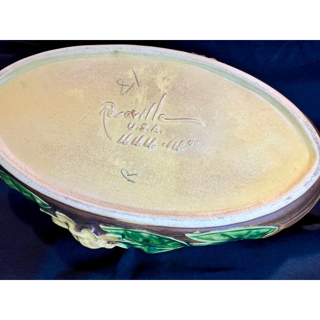 Roseville Pottery Roseville Water Lily Console Dish For Sale - Image 4 of 5