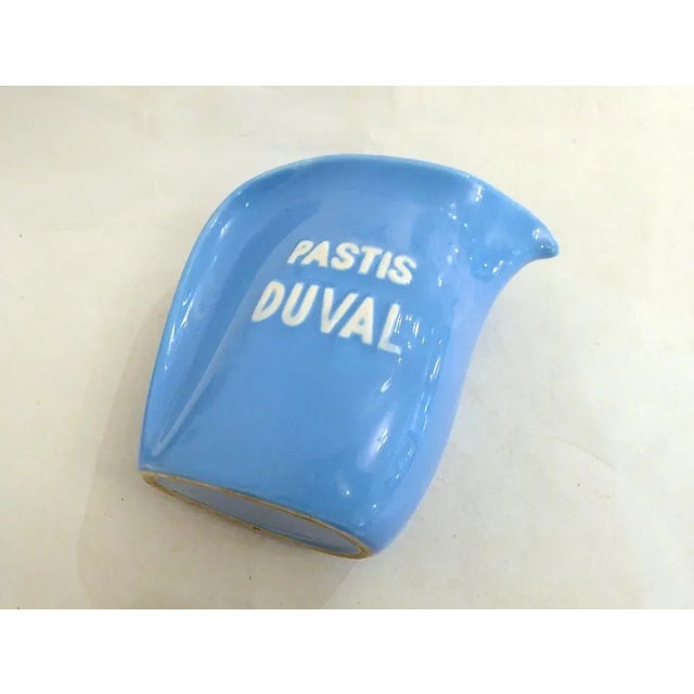 Ceramic Advertising Water Pitcher in Earthenware from Pastis Duval, 1940s For Sale - Image 7 of 11
