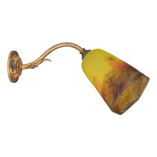 Glass Paste Wall Light by David Guéron for Verrerie d'Art Degué, 1920s For Sale