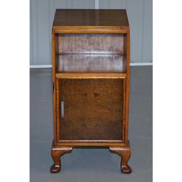 Burr Walnut Bedside Cupboards or Lamp Tables from Waring & Gillows, 1932, Set of 2 For Sale - Image 15 of 18