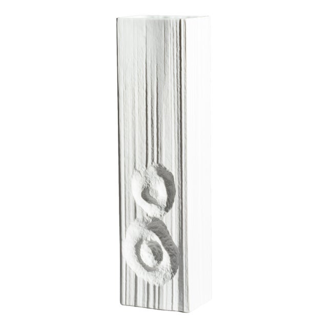 Op-Art Floor Vase by Martin Freyer for Rosenthal, 1960s For Sale
