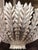 Authentic AERIN Hampton medium chandelier by Visual Comfort in the Burnished Silver Leaf finish. Sculpted metal leaves...