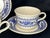 Elegant vintage set of four **Royal USA Hampshire** tea cups and matching saucers, crafted in durable ironstone and...