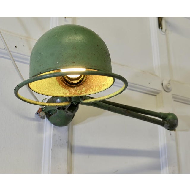 Metal Vintage French Industrial Articulated Wall Light, 1950s For Sale - Image 7 of 9