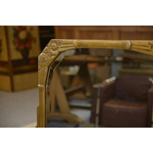 Art Deco Mirror with Beveled Glass, 1930s For Sale - Image 4 of 8