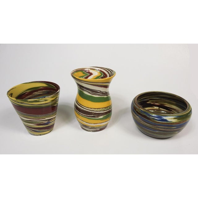 Rustic Mid 20th Century Desert Sands Pottery Collection - Set of 3 For Sale - Image 3 of 11