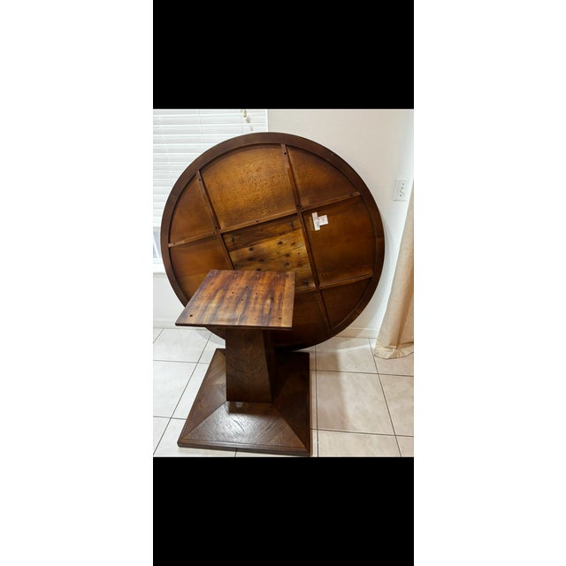 Theodore Alexander 54” Round Pedestal Dining Table – Grand Art Collection For Sale In Tampa - Image 6 of 6