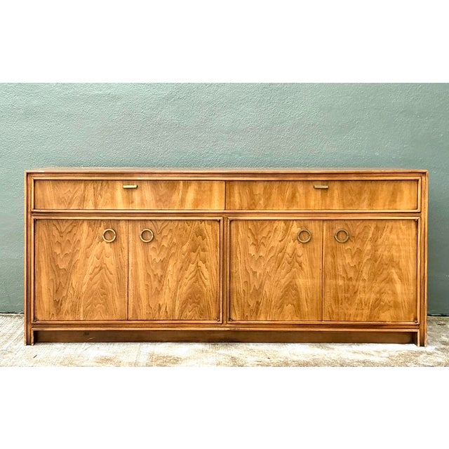 Vintage Campaign Credenza With Brass Accents For Sale - Image 12 of 12