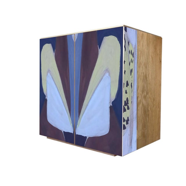 "Disegno Otto" sideboard, 2026, by Meccani Studio for Meccani Design. A beautiful two-door cherry sideboard with two...