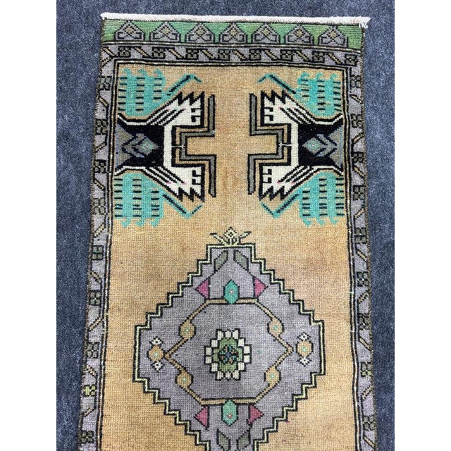 Turkish Yastik Rug 1'6" x 3'8" For Sale - Image 4 of 5