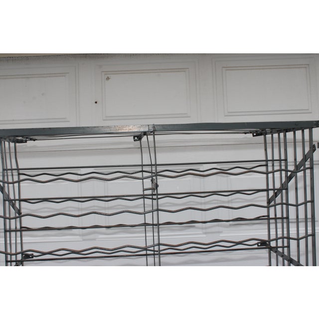 1940s Rigidex 300 Bottle Wine Safe Rack Security Locking Metal Cage For Sale - Image 9 of 17