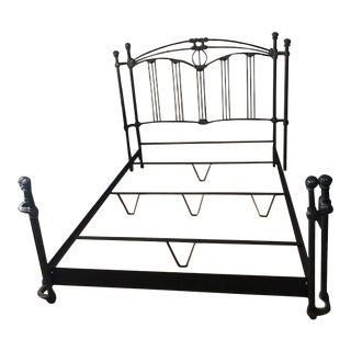 Traditional Wesley Allen Iron Bedframe For Sale