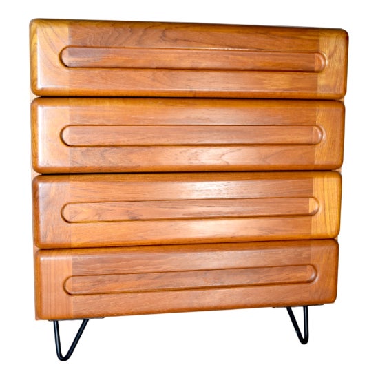 Vintage Danish Teak Chest of Drawers, 1970s For Sale
