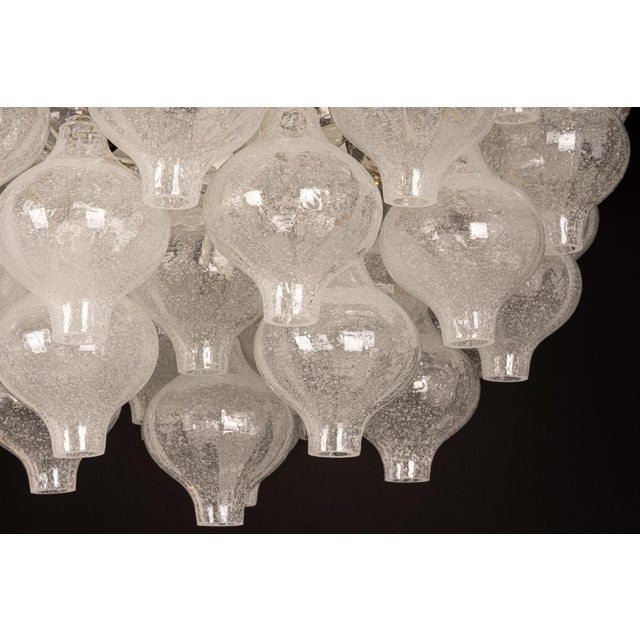 Large Glass Flush Mount attributed to Kalmar, Austria, 1960s For Sale - Image 12 of 15