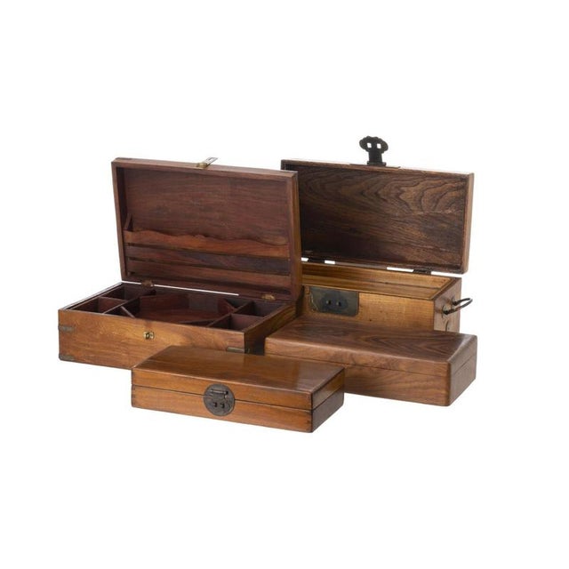Travel Trunks, 19th Century, Set of 4 For Sale - Image 6 of 6