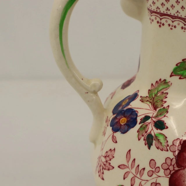Mid-Century Modern Vintage Mason’s Paynsley Ironstone Hydra Jug England Floral Pitcher For Sale - Image 3 of 10