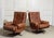 Leather Swivel Lounge Chairs attributed to Ope-Möbler Jönköping, Sweden, 1960s, Set of 2 For Sale - Image 9 of 14