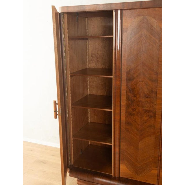Wood Vintage Art Deco Wardrobe For Sale - Image 7 of 14