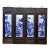 Monumental Set of 4 Antique Chinese Rosewood & Blue-and-White Porcelain Plaques Featuring the 18 Arhats For Sale