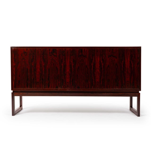 Vintage Axel Christiansen Odder Rosewood Tambour Credenza Sideboard 1960s For Sale - Image 12 of 12