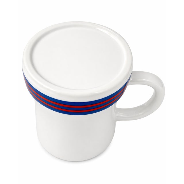 Vintage Lacoste Polo Shirt Ceramic Mug W/ Belt Detail Preppy For Sale - Image 4 of 7