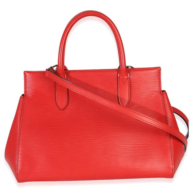 Louis Vuitton Coquelicot Epi Marly BB For Sale - Image 4 of 9