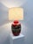 1960s Mid-Century Modern Red and Black Ceramic Table Lamp, 1960s For Sale - Image 5 of 7
