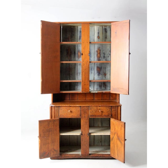 Antique Step Back Cupboard For Sale - Image 4 of 12