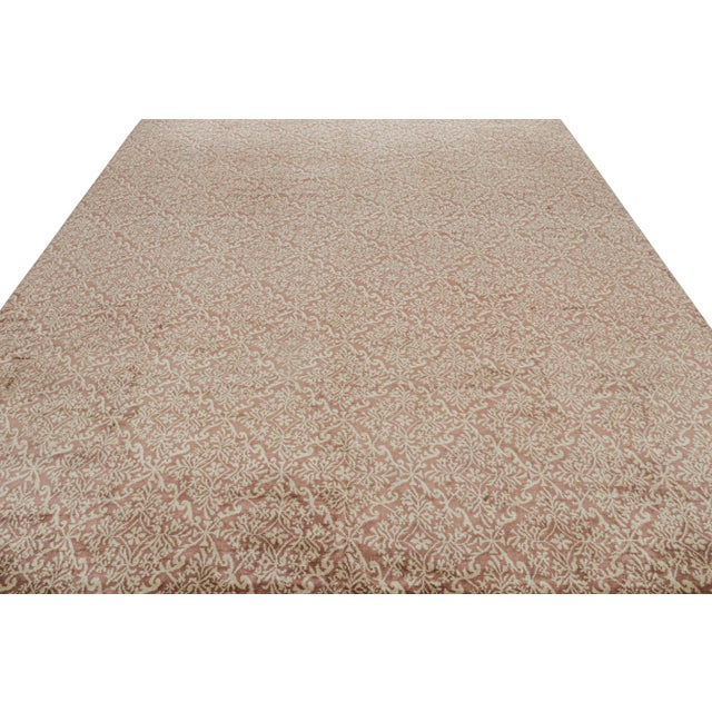 Transitional Rug & Kilim’s Spanish European Style Rug in Brown With Floral Pattern “Cordoba” For Sale - Image 3 of 7